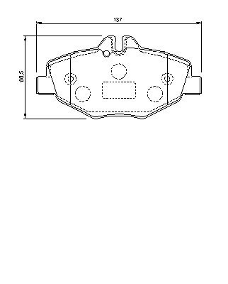Тормозные колодки BOSCH 0 986 424 787