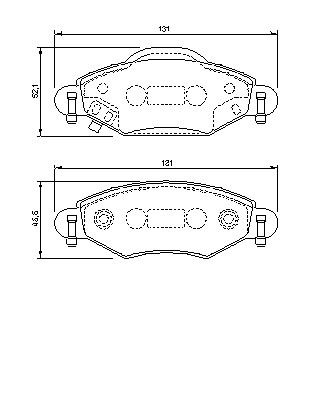 Тормозные колодки BOSCH 0 986 424 788