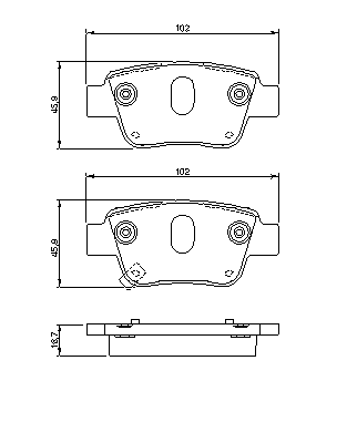 Тормозные колодки BOSCH 0 986 424 798