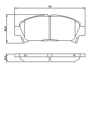 Тормозные колодки BOSCH 0 986 424 799