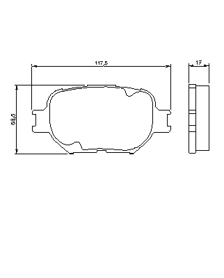 Тормозные колодки BOSCH 0 986 424 808