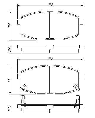 Тормозные колодки BOSCH 0 986 424 811