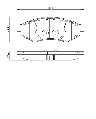 Тормозные колодки BOSCH 0 986 424 818