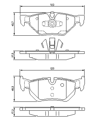 Тормозные колодки BOSCH 0 986 494 061