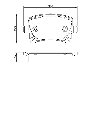 Тормозные колодки BOSCH 0 986 494 062