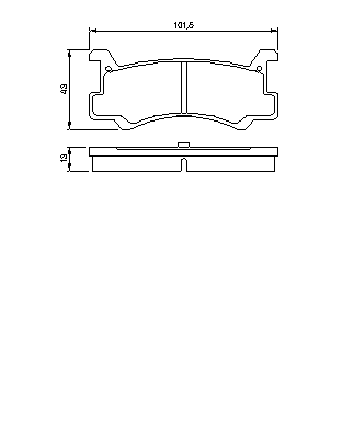 Тормозные колодки BOSCH 0 986 460 080
