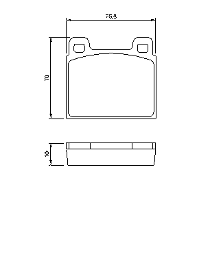 Тормозные колодки BOSCH 0 986 460 111