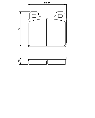 Тормозные колодки BOSCH 0 986 460 113