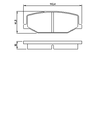Тормозные колодки BOSCH 0 986 460 935