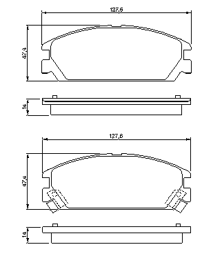 Тормозные колодки BOSCH 0 986 460 936
