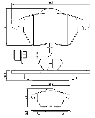 Тормозные колодки BOSCH 0 986 460 937