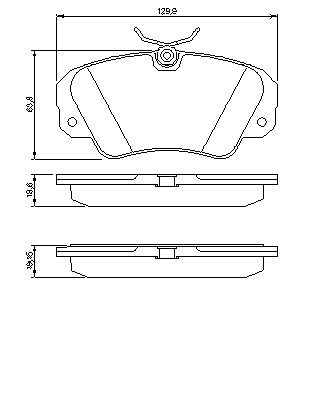 Гальмівні колодки BOSCH 0 986 460 939