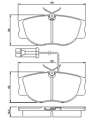 Тормозные колодки BOSCH 0 986 460 942