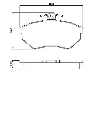 Тормозные колодки BOSCH 0 986 460 943