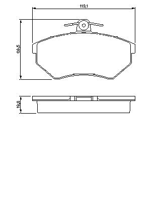 Тормозные колодки BOSCH 0 986 460 944