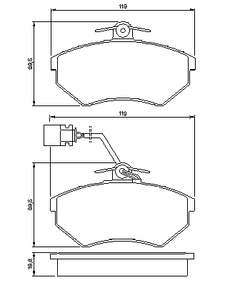 Тормозные колодки BOSCH 0 986 460 948