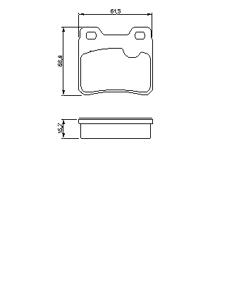 Тормозные колодки BOSCH 0 986 460 955