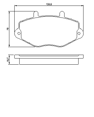Тормозные колодки BOSCH 0 986 460 962