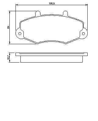 Тормозные колодки BOSCH 0 986 460 963