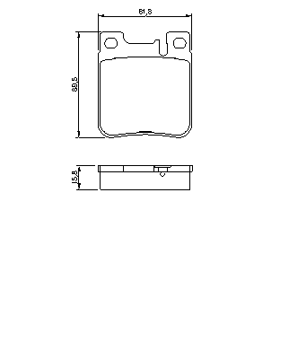 Тормозные колодки BOSCH 0 986 460 965