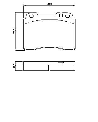 Тормозные колодки BOSCH 0 986 460 966