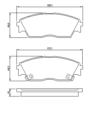 Тормозные колодки BOSCH 0 986 460 972
