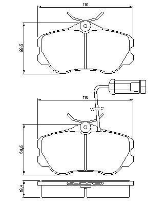 Тормозные колодки BOSCH 0 986 460 973