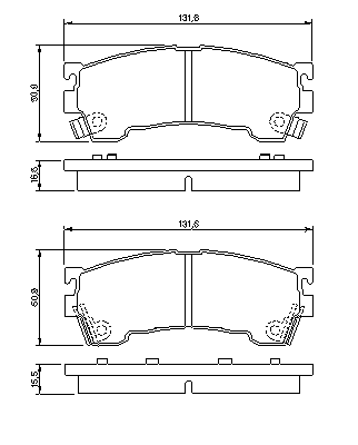 Тормозные колодки BOSCH 0 986 460 975