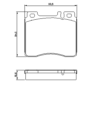Тормозные колодки BOSCH 0 986 460 976