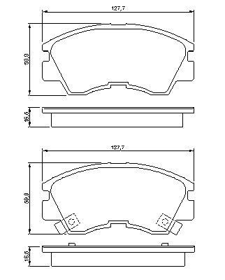 Тормозные колодки BOSCH 0 986 460 978