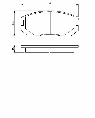 Тормозные колодки BOSCH 0 986 460 980