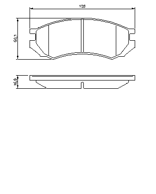 Тормозные колодки BOSCH 0 986 460 981