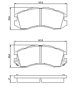 Тормозные колодки BOSCH 0 986 460 984