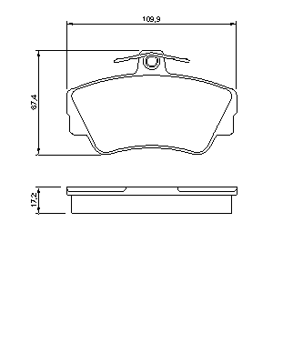 Тормозные колодки BOSCH 0 986 460 989