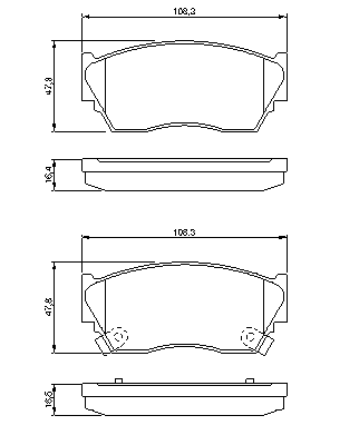 Тормозные колодки BOSCH 0 986 460 997