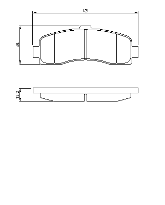 Тормозные колодки BOSCH 0 986 461 122