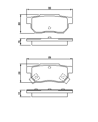 Тормозные колодки BOSCH 0 986 461 131