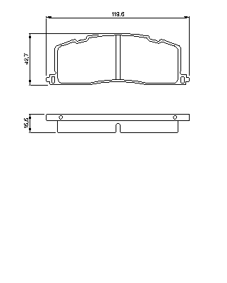 Тормозные колодки BOSCH 0 986 461 140