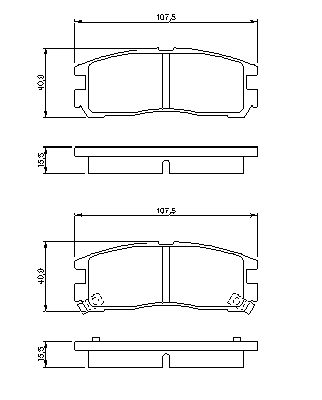 Тормозные колодки BOSCH 0 986 461 145