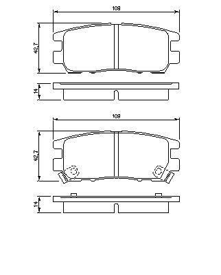 Тормозные колодки BOSCH 0 986 461 768