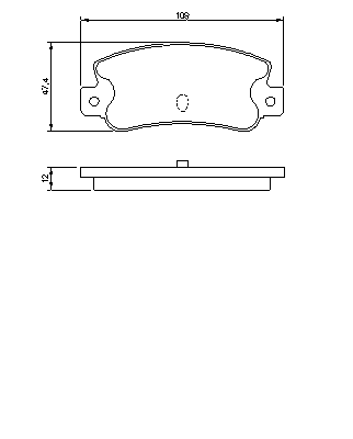 Тормозные колодки BOSCH 0 986 461 770