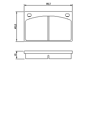 Тормозные колодки BOSCH 0 986 462 001