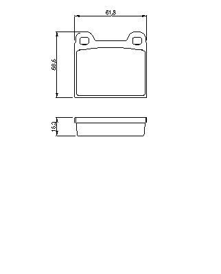 Тормозные колодки BOSCH 0 986 462 282