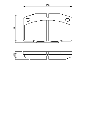 Тормозные колодки BOSCH 0 986 465 141