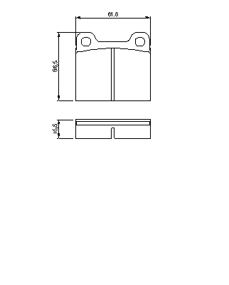 Тормозные колодки BOSCH 0 986 466 302