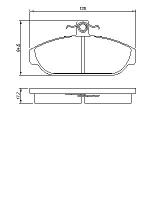 Тормозные колодки BOSCH 0 986 467 400