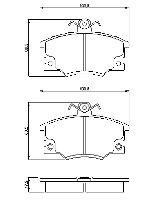 Тормозные колодки BOSCH 0 986 468 380