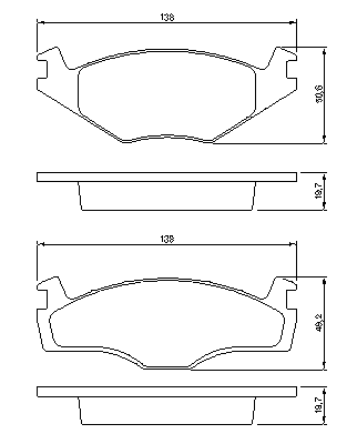 Тормозные колодки BOSCH 0 986 468 870