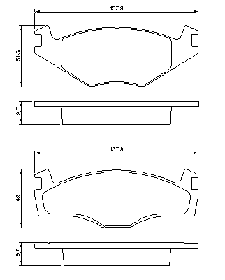 Тормозные колодки BOSCH 0 986 468 873