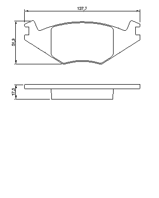 Тормозные колодки BOSCH 0 986 468 890